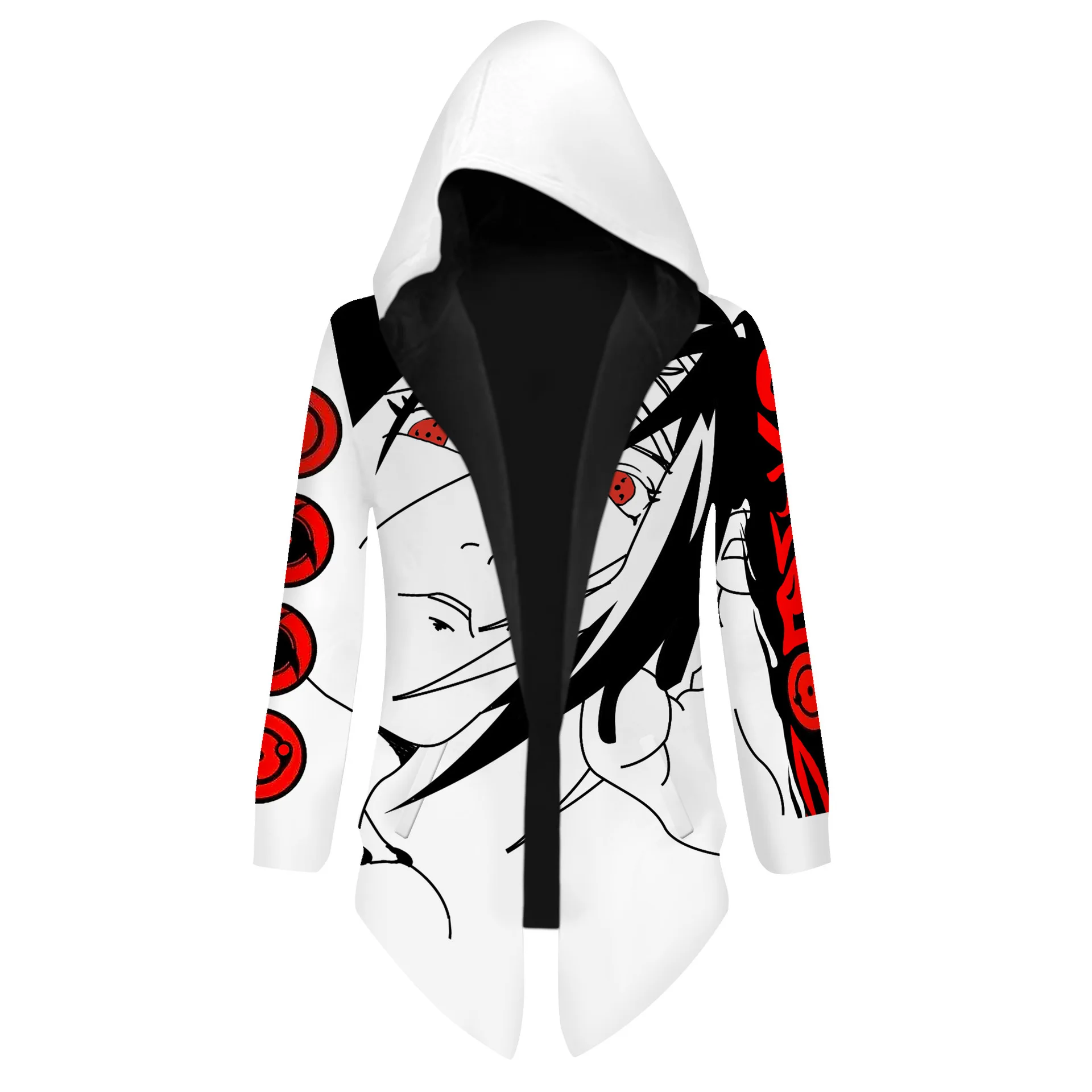 

Japan Anime Hokage Hoodie Jacket Trench Robe Akatsuki Cloak Halloween Carnival Costume Men Women Super Hero Hooded Cape Coat