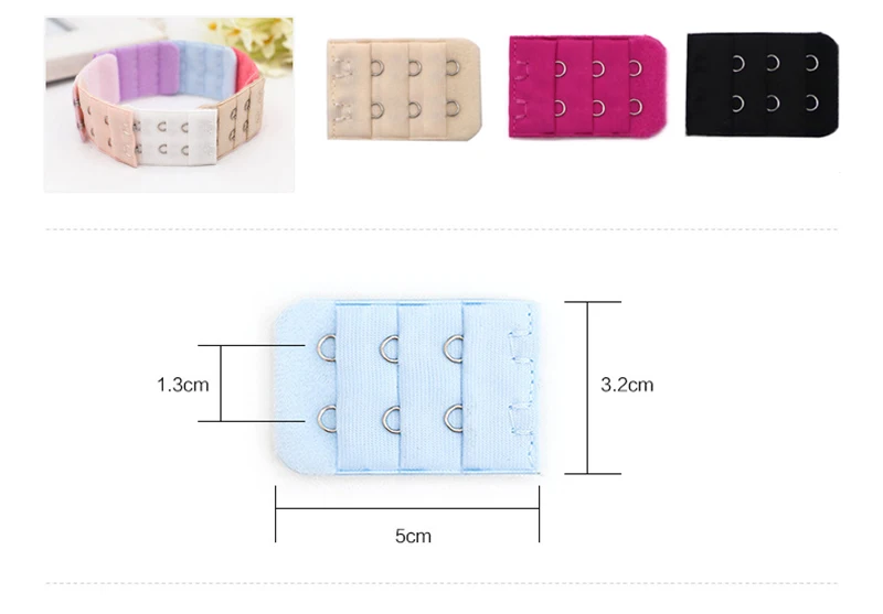 Удлинитель бюстгальтера удлинитель ремешка пряжка 2 ряда крючков инструмент для