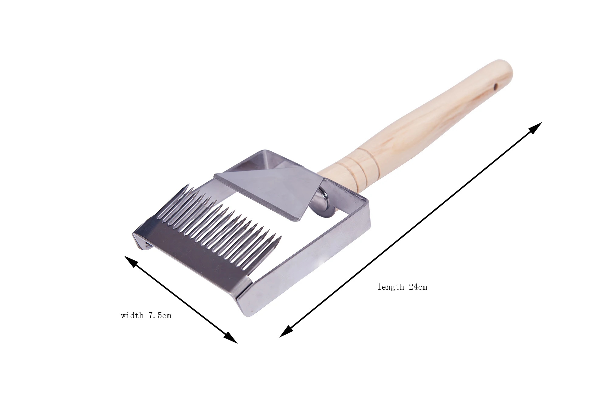 1 шт. игольчатый медовый нож из нержавеющей стали с деревянной ручкой для