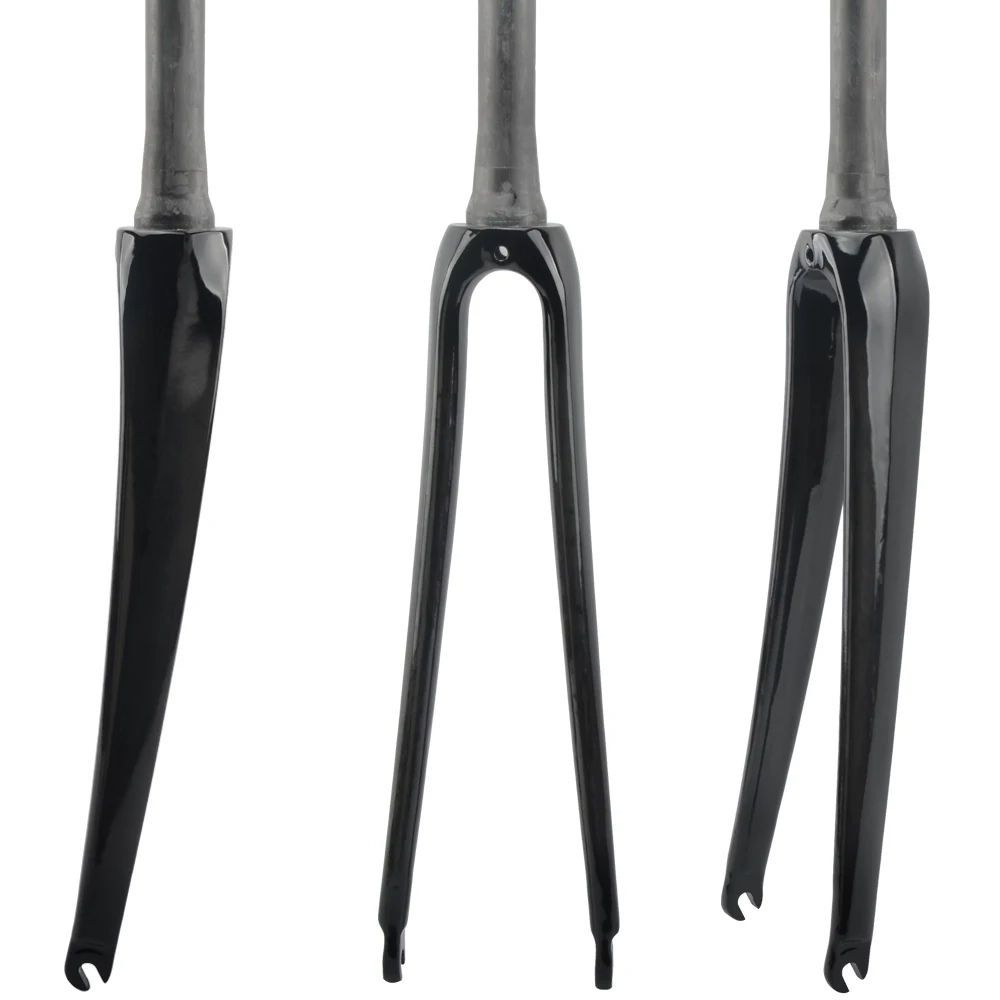 Bicycle Road Bike Fork Carbon Fiber Tapered Front 700C Cycling Parts UD Finish Glossy Matte 386g | Спорт и развлечения