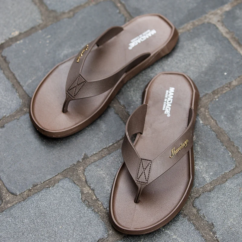 

Summer Hot Sale Men Flip Flops Casual Designer Slippers Men Non-Slip Beach Cool Clip Outside Slides
