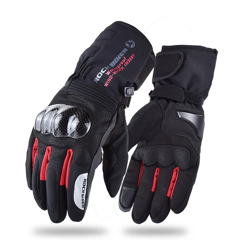 2020 Рок байкерские зимние Мотоциклетные Перчатки Waterprof мужские мотоциклетные