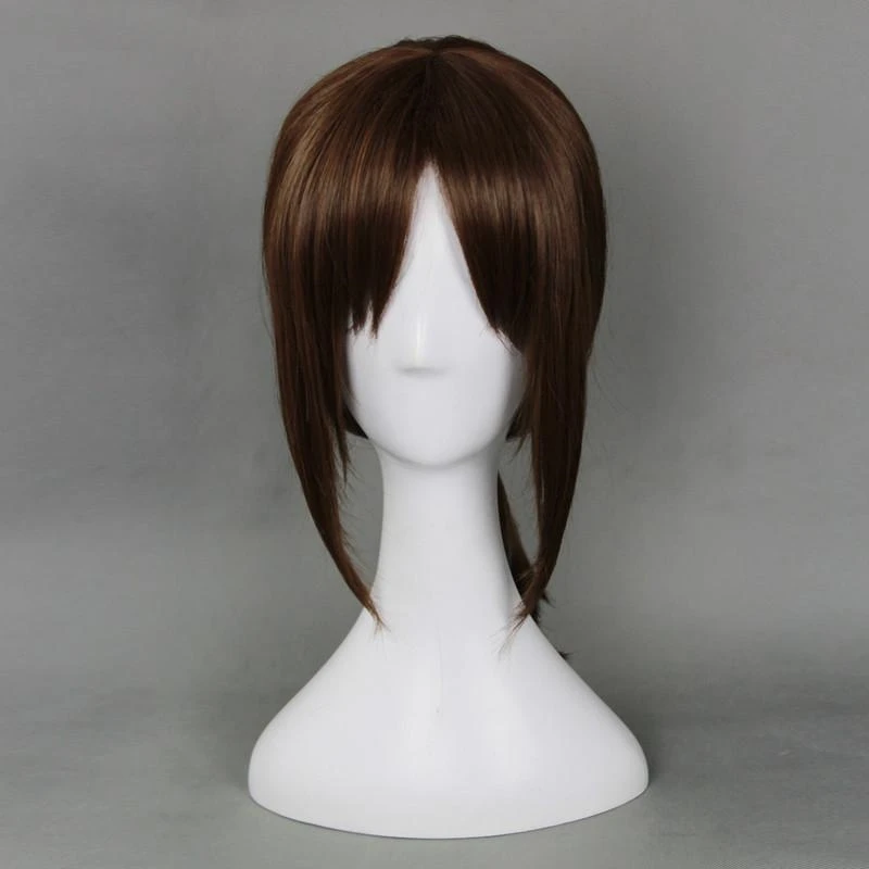 

Attack on Titan Ymir Cosplay Wig Aurgelmir Brown Short ponytail Heat Resistant Synthetic Hair Halloween party Play Wigs pelucas