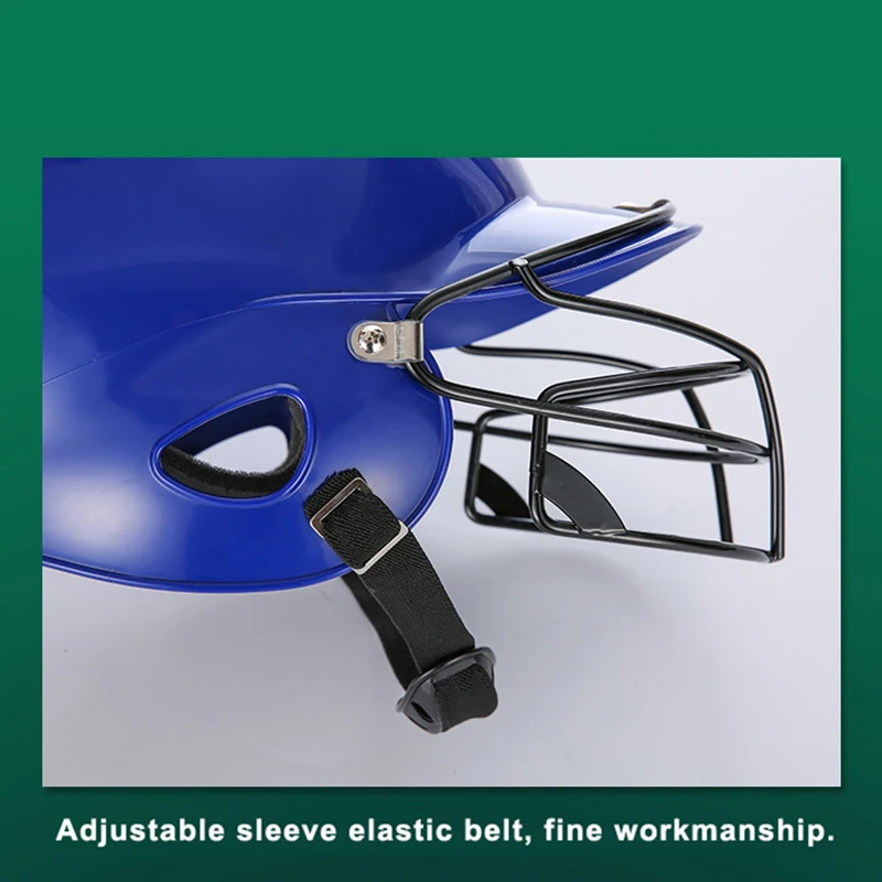 Синий Профессиональный бейсбольный шлем для взрослых и подростков маска лица