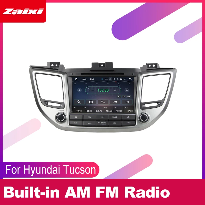 

ZaiXi 2 DIN Auto DVD Player GPS Navi Navigation For Hyundai Tucson 2015~2019 LHD Car Android Multimedia System Screen Radio