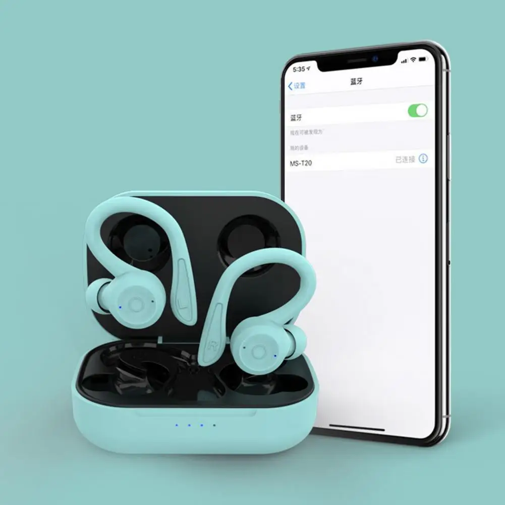 TWS Bluetooth-совместимые наушники 5 1 дюйма с защитой IPX6 беспроводные зарядным