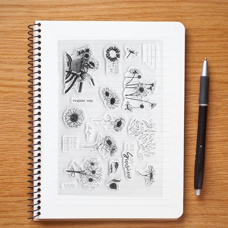 Дейзи Силиконовые DIY прозрачные наклейки материалы для скрапбукинга фотоальбома