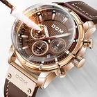 DOM Sapphire спортивные часы для мужчин Glod лучший бренд класса люкс военные кожаные Наручные часы мужские хронограф наручные часы M-1320GL-5M