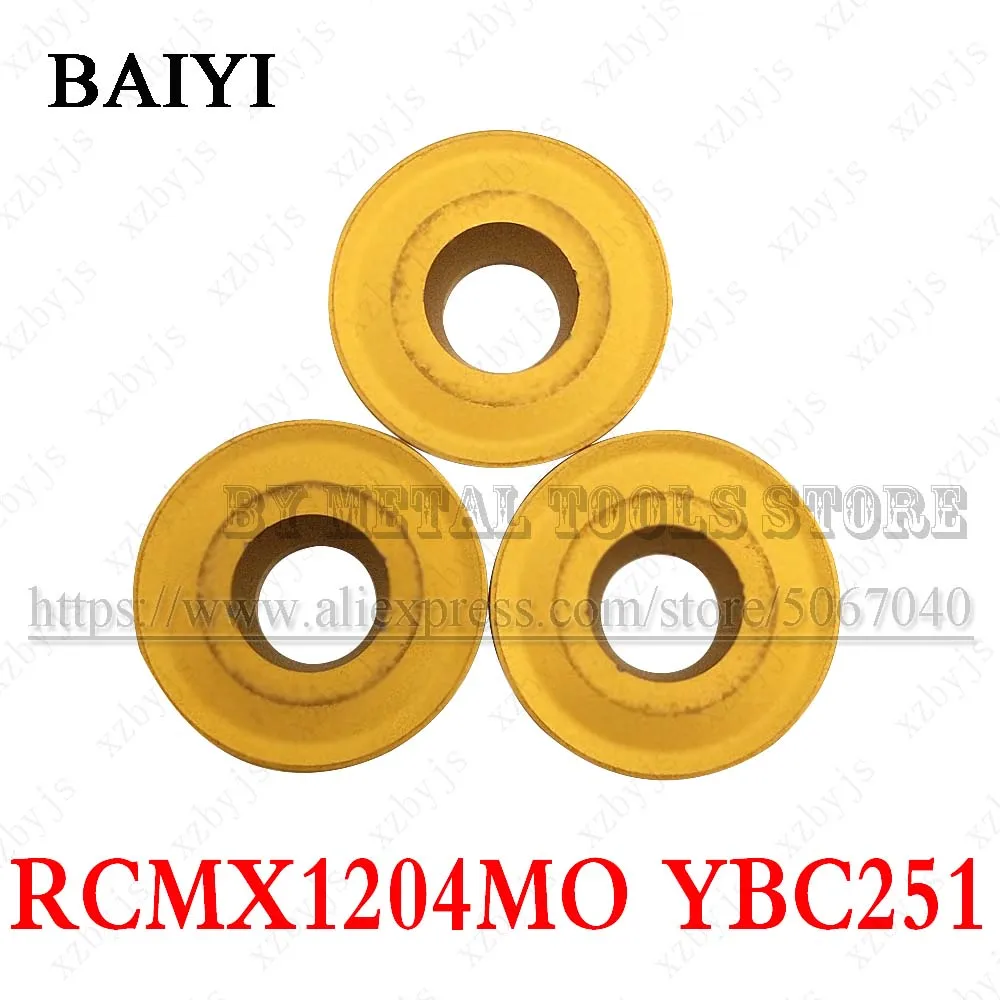10 шт. RCMX1204MO YBC251 RCMX 1204MO твердосплавные фрезерные Вставки токарный станок резец