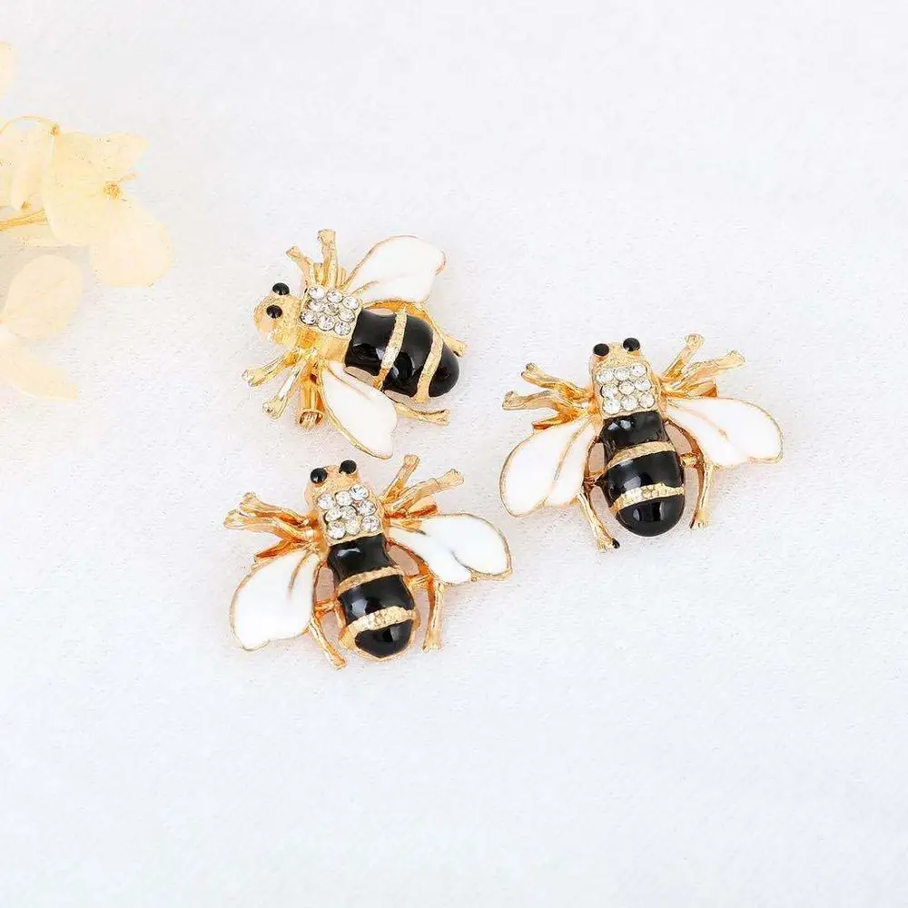 2021 новинка 100 шт. мини модная брошь в виде пчелы для искусственных брошей для ювелирных изделий оптом JC11