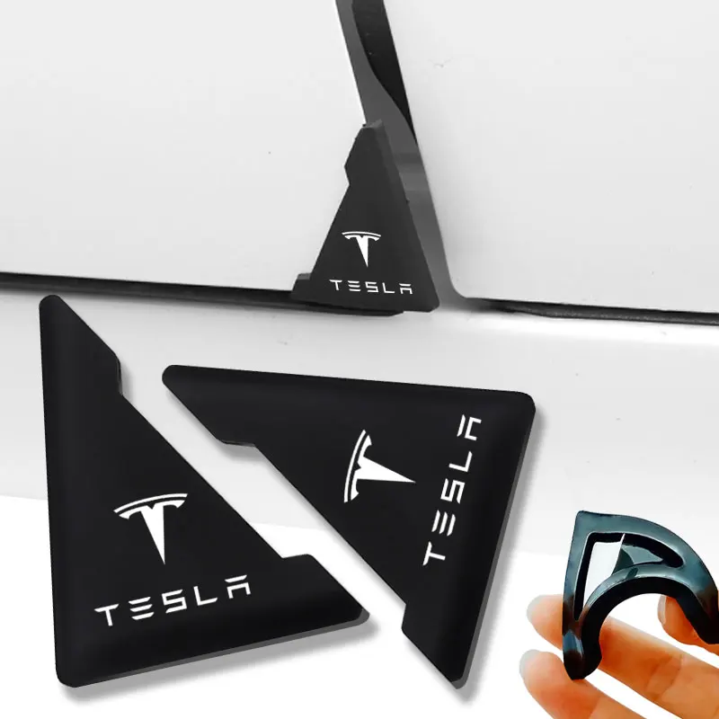 

2pcs Car Door Corner Car Anti-collision Protection Sticker For Teslas Model 3 2021 S X Y Style Roadster Invader Coil Mod WYE K80