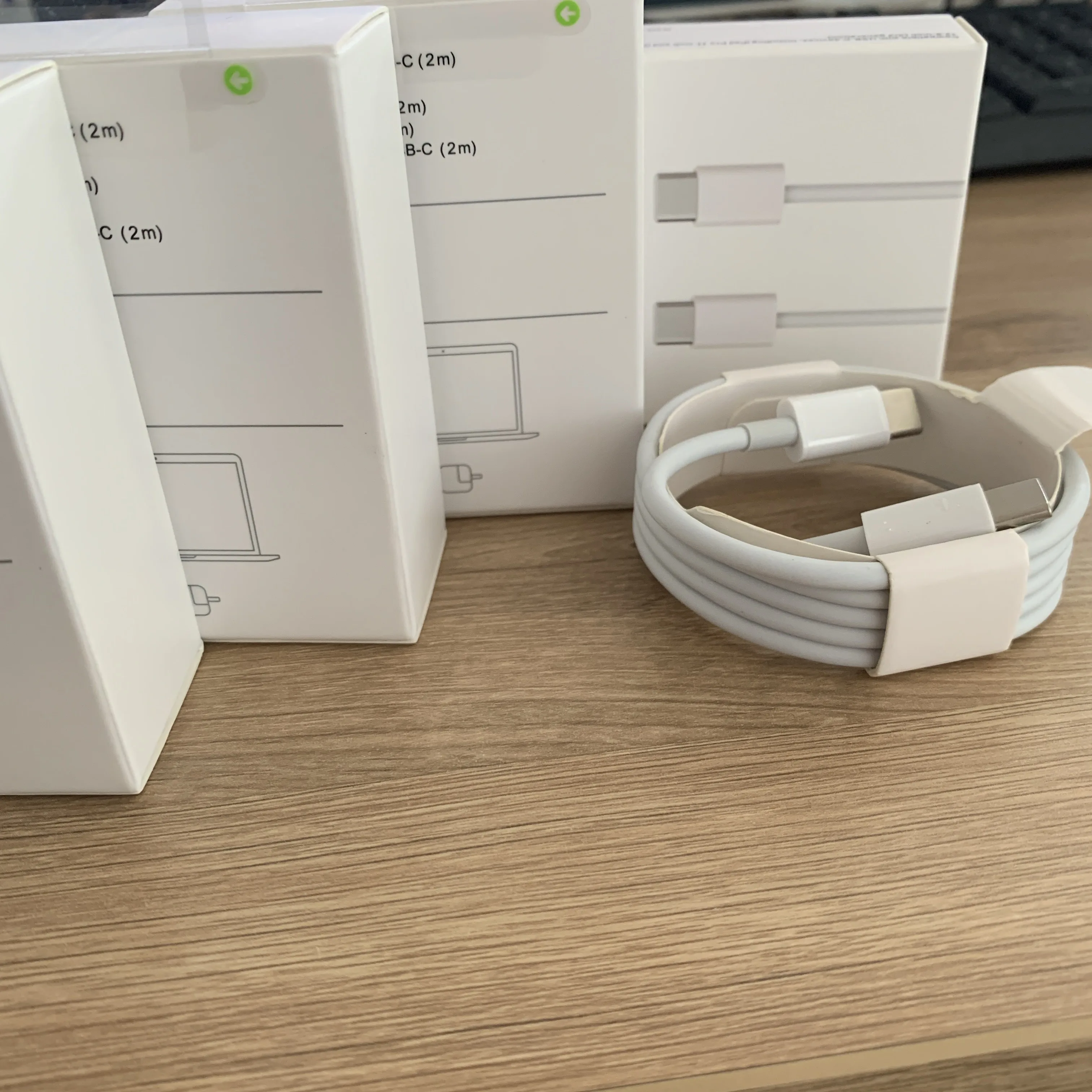 

10 шт./USB-C для USB-C кабель длиной 1 м/3ft 2 м/6ft Дата-кабель для зарядного устройства Type-c Type c кабель для S20 Xiaomi 10 Redmi 10X Pro K30 с коробкой