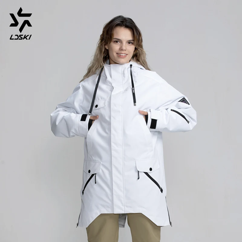Лыжная куртка LDSKI парка для сноуборда водоотталкивающая толстовка тонкая