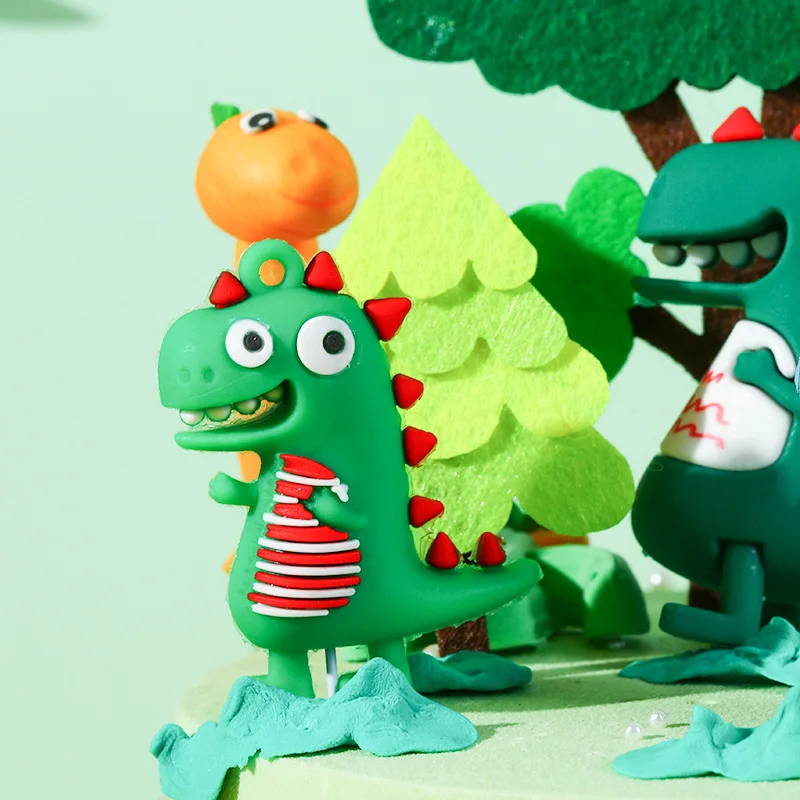 Динозавр украшение для торта на день рождения сафари в джунглях 1 й декор