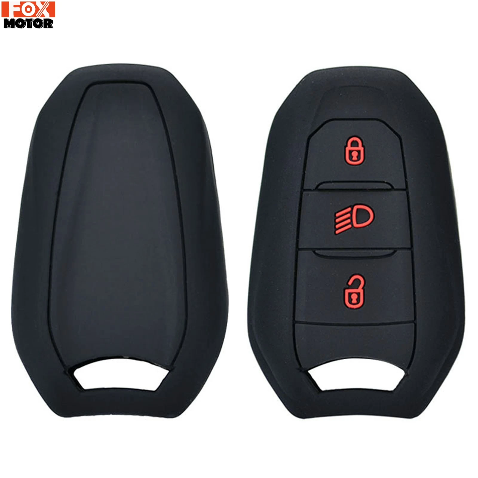 Чехол для автомобильного ключа Peugeot 208 308 508 3008 5008 Citroen C4, из силикона, с тремя кнопками и защитой от повреждений.