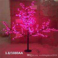 2m 6 5ft height outdoor artificial christmas tree led cherry blossom tree light 1150pcs leds straight tree trunk free shipping