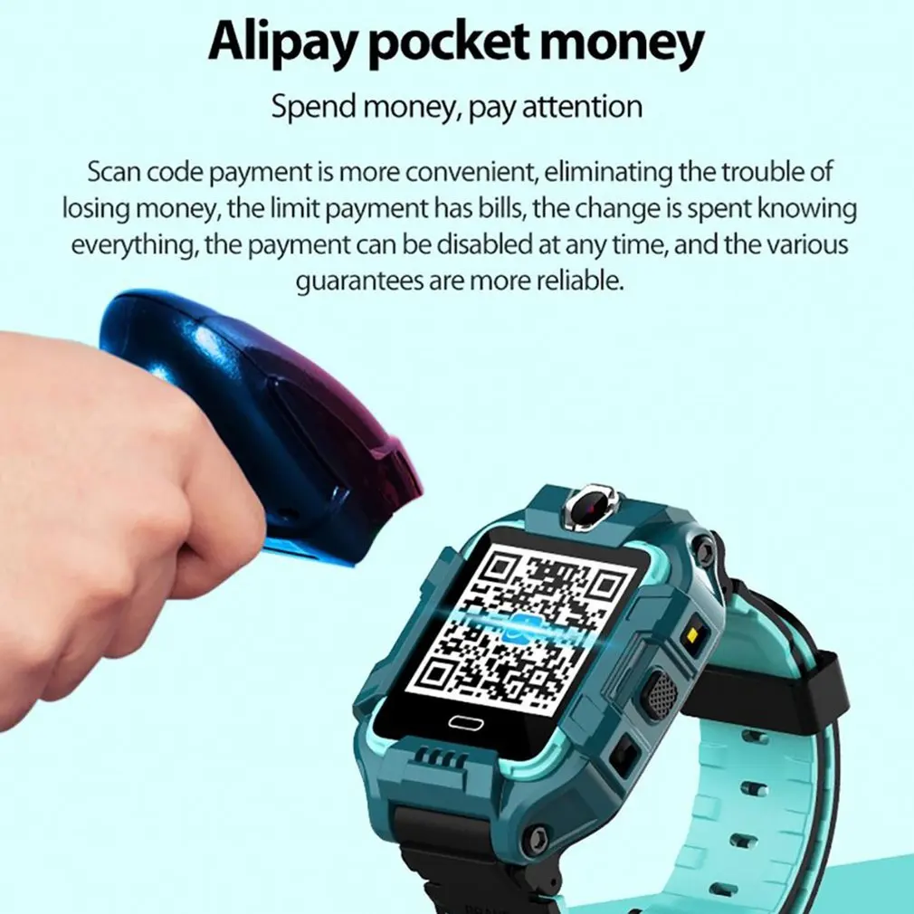 9W Ip67 Waterproof Children Smart Watch Wifi Positioning Dual Camera Phone 360 Degree Rotation 680Mah Kids Anti-lost | Электроника