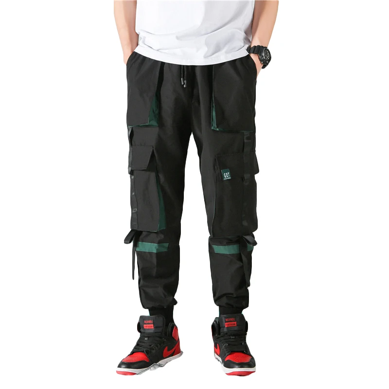 HCXY 2021 Mens autumn and Winter Pants Thick Warm Cargo Casual Loose Fur Trousers Pockets Overalls pants for men | Мужская одежда