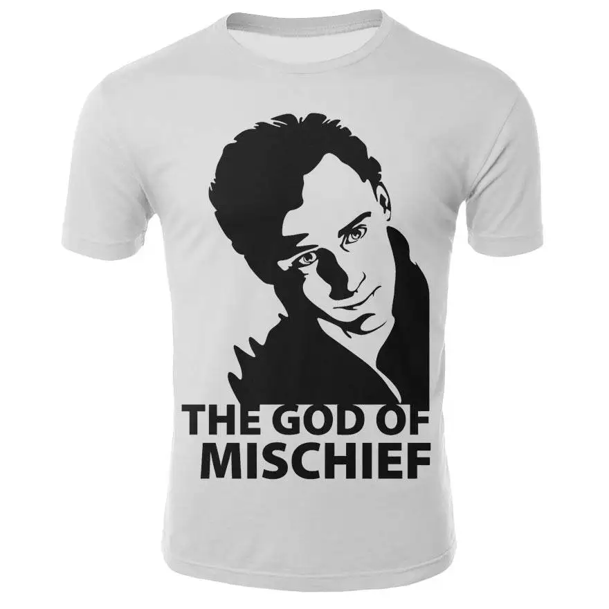 

Summer new men's fashion trend T-shirt villain dark world Loki 3D printing T-shirt casual Harajuku style short sleeves Graphic