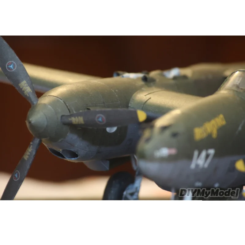 Modelo de papel de tarjeta para adulto, P-38G estadounidense, caza rel&aacute;mpago, papercraft, escala 1:33, avi&oacute;n militar, trabajo Manual, nuevo de 2020-1