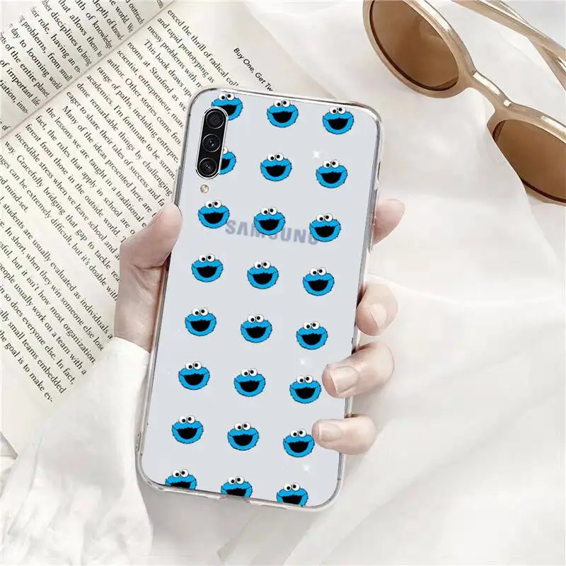 

Cartoon Sesame Cookie Phone Case Transparent for Samsung s9 s10 s20 Huawei honor P20 P30 P40 xiaomi note mi 8 9 pro lite plus