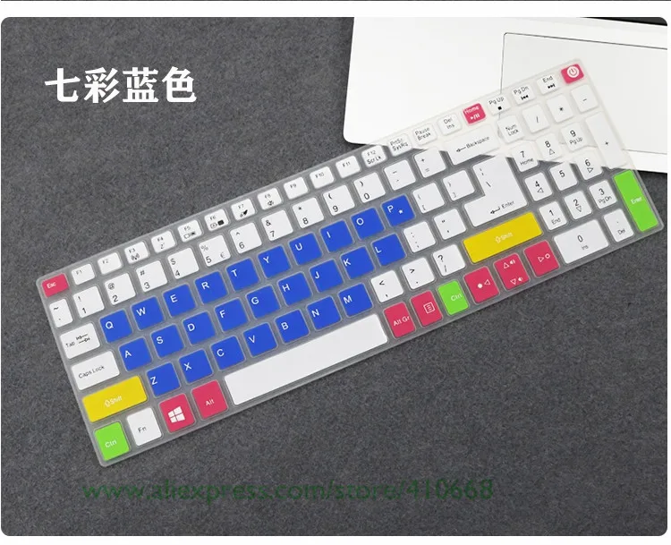 Candyblue 15,6 дюйма силиконовый чехол клавиатуры для acer Aspire 3 A315 51 53 51 г 53 г A315-51 A315-53G Ex2520 A315-21/31/32/51/53 A515 A615 - Цвет: Candyblue