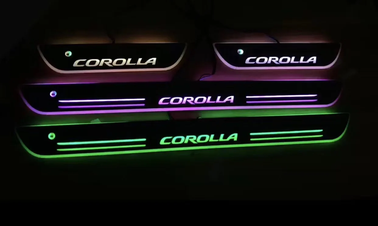 

LED Door Sill Acrylic For Bmw Nissan Ford Jaguar Jeep Opel Peugeot Kia Renault Lexus Hyundai Scuff Plate Pathway Car Accessories