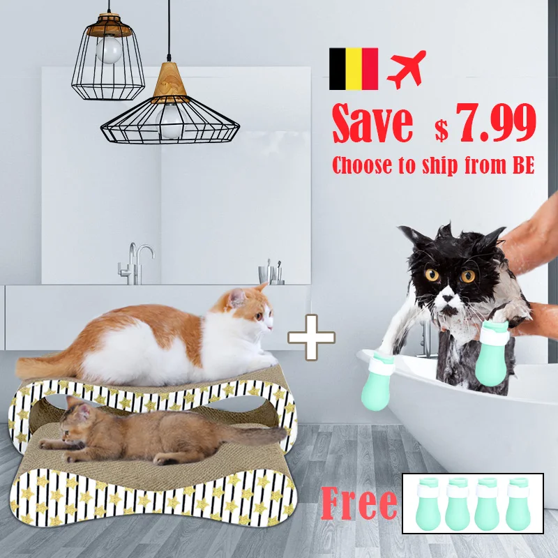 HOOPET анти кусающая ванна моющая Кошачий коготь покрытие для ногтей ног Pet Paw Protector