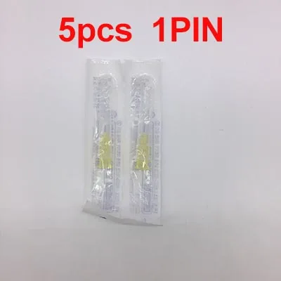 5pcs 1PIN needle Портативный кожи Смарт инжектор Ручка Вода Мезотерапия Мезо пистолет инъекции лица Лечение машина удаления морщин красота уход за лицом Салон - Цвет: 5pcs 1PIN needle