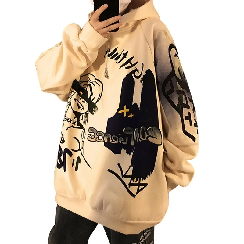 

SHUJIN Men Hoodie Justin Bieber Printedmiley Face For Men And Women Hip Hop Pullover Winter Fleece Hoodies Casual Tracksuit Top