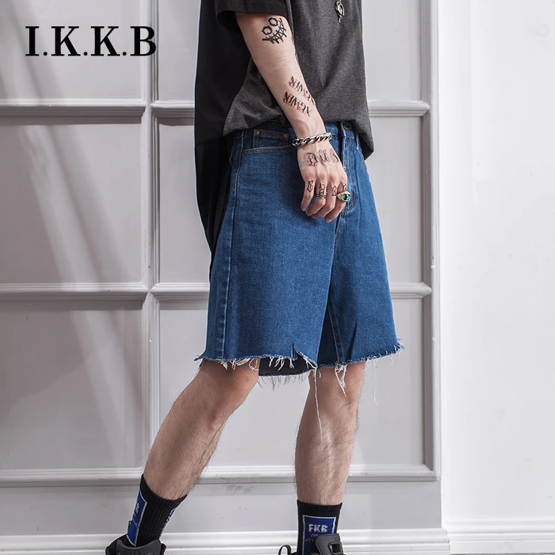 

Повседневные Молодежные джинсовые шорты Pop с дырками на лето, Модные индивидуальные нестандартные голубые брюки разных цветов для ночного клуба