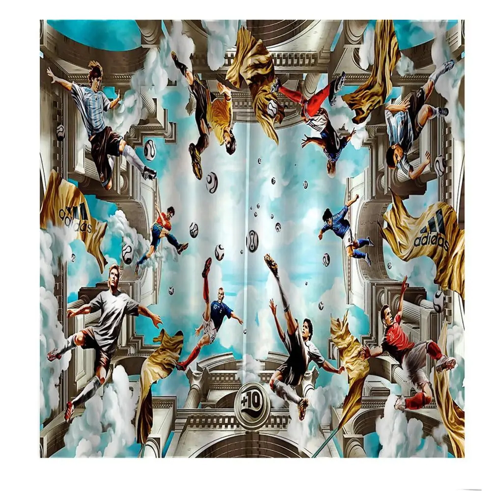 Пользовательские европейские архитектурные персонажи соревнований по футболу