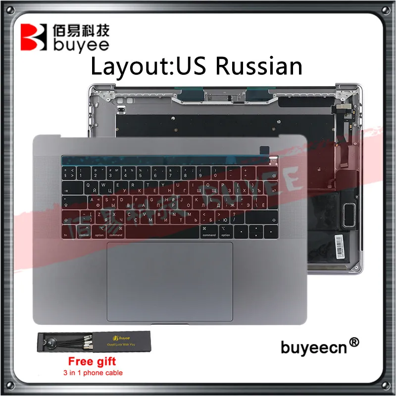 Оригинальные чехлы-подставки A1990 для Macbook Pro Retina 15 дюймов клавиатура с русской