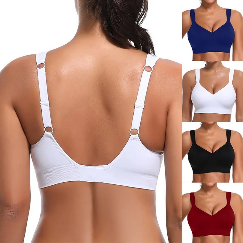 2021 Drop Sexy Women Sport Underwear Top High Impact Exercise Fitness Yoga Running Pad Sports Suit Vest Push Up Bra | Спорт и