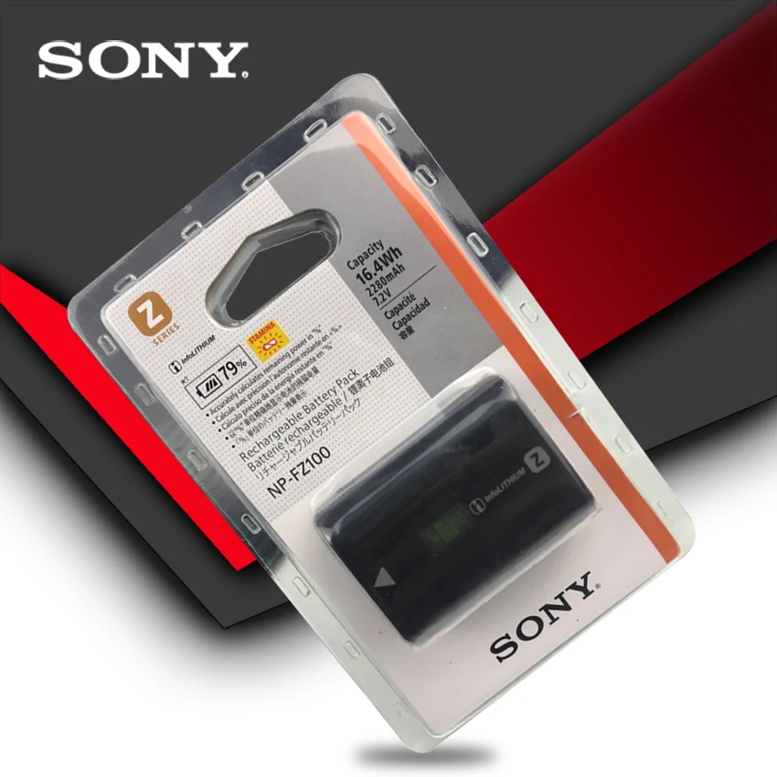 1 шт./партия Sony оригинальный NP-FZ100 NP FZ100 батарея для камеры A9 / A7R III A7 ILCE-9 ILCE9 ILCE-7RM3