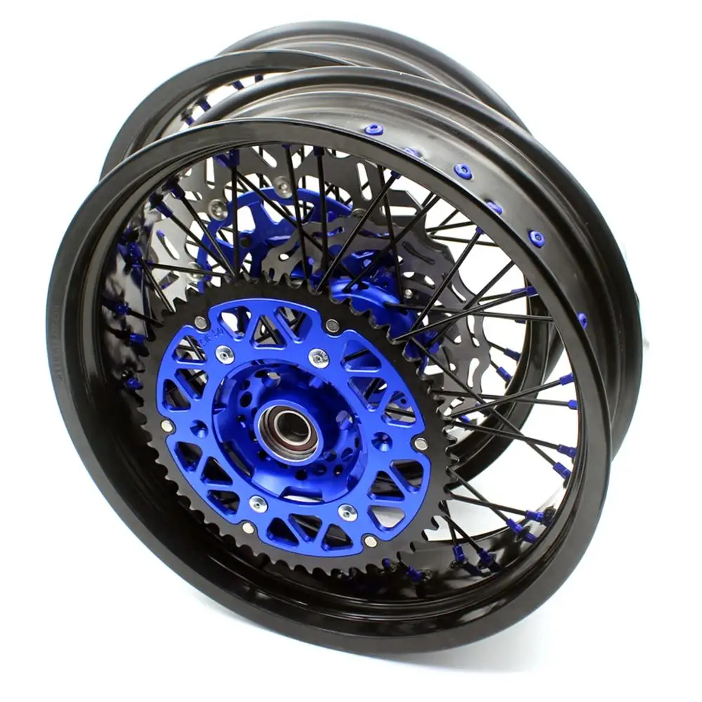 Комплект колес Supermotor 3 5/5 0 для K EXC EXCF XCW XCF XC SXF SX 125 530CC 03 20 черные спицевые