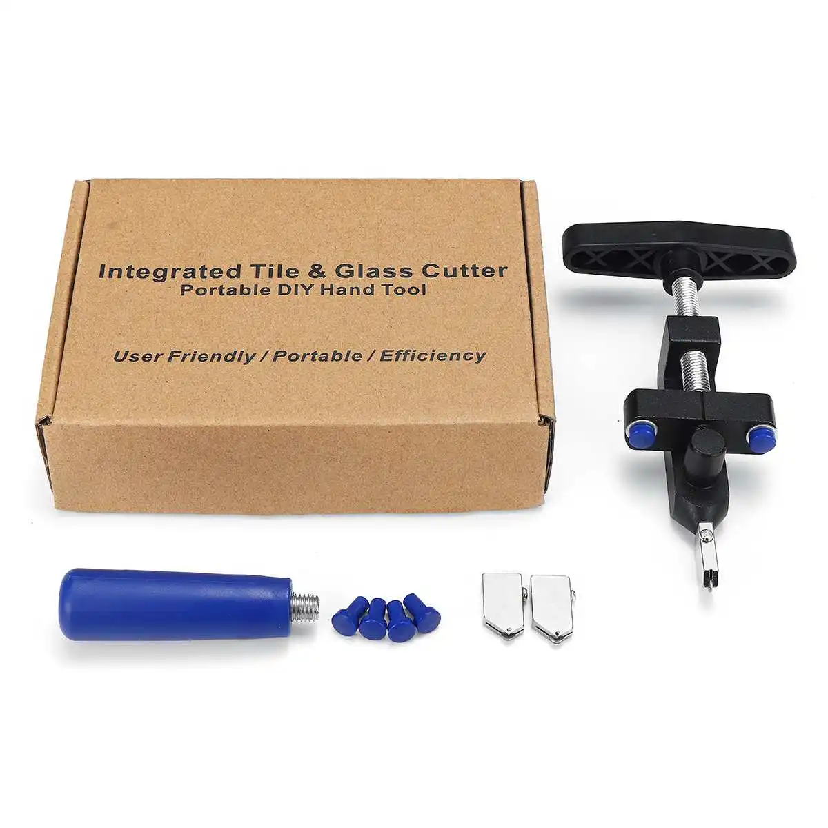 

8PCS Professional Easy Glide Glass Tile Cutter 2 In 1 Ceramic Tile Glass Cutting One-piece Cutter Portable Cutter Tool