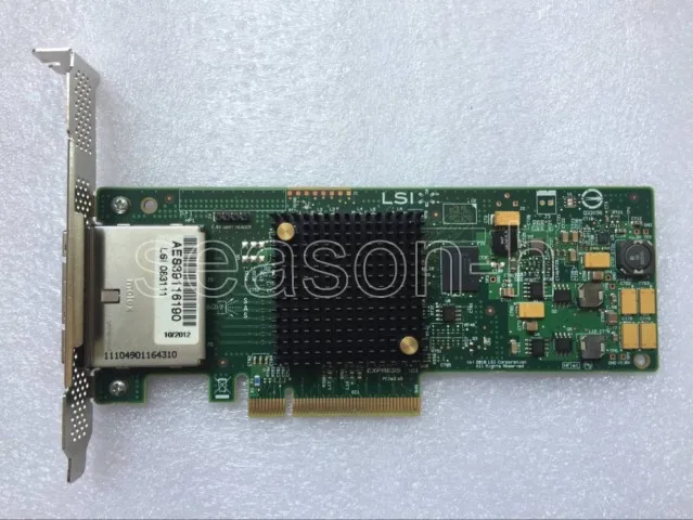 LSI SAS9205 8E H3 25360 04H 8 портовый 6 ГБ SAS SATA PCI E сетевой адаптер карты|Платы расширения| |