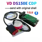 DHL 4 шт.лот Best V8.0 pcb + 2017.R3newest программное обеспечение на cd для vd ds150e cdp bluetooth для автомобилягрузовика vd tcs cdp диагностический инструмент