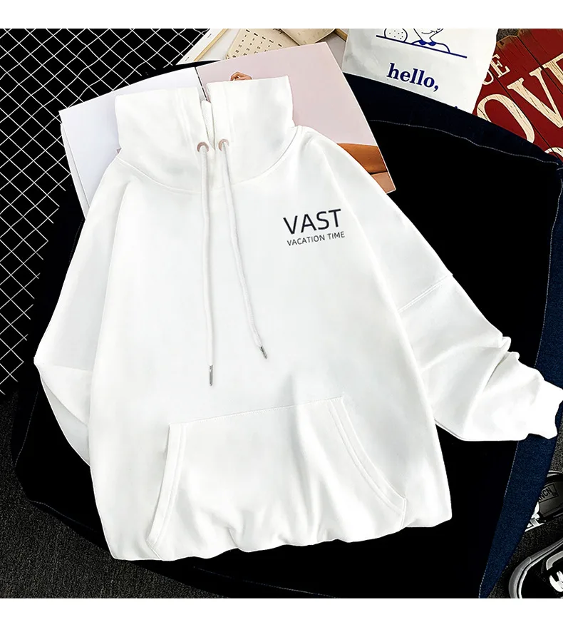 

Суперпопулярный новый пуловер с капюшоном и надписью, женская одежда, осень-зима 2020, корейский Свободный пуловер с капюшоном