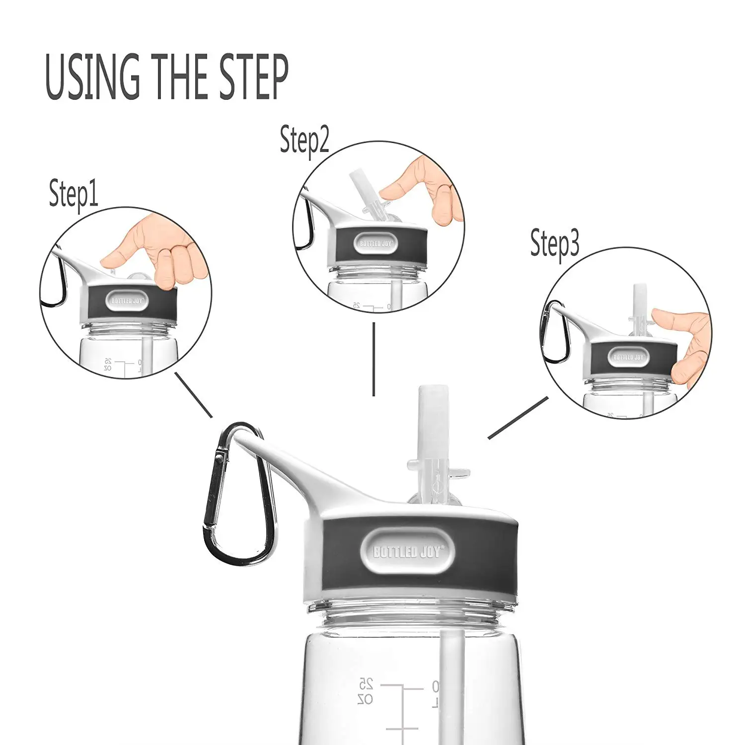 Бутылки для воды joyshaker с соломинкой спортивные бутылки отвечает BPA бесплатно