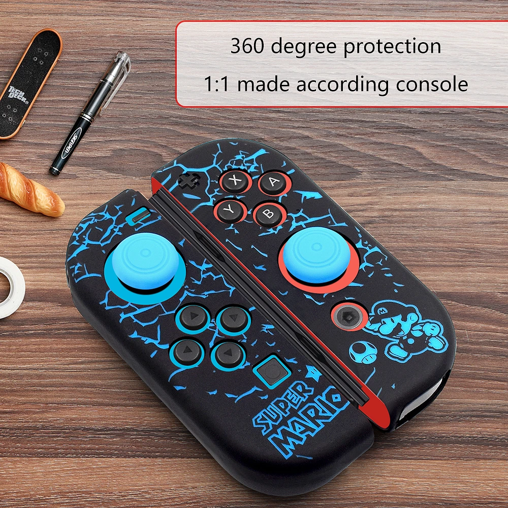 Чехол для Nintendo Switch Joycon силиконовый чехол с колпачками аналоговых стиков|Чехлы| |