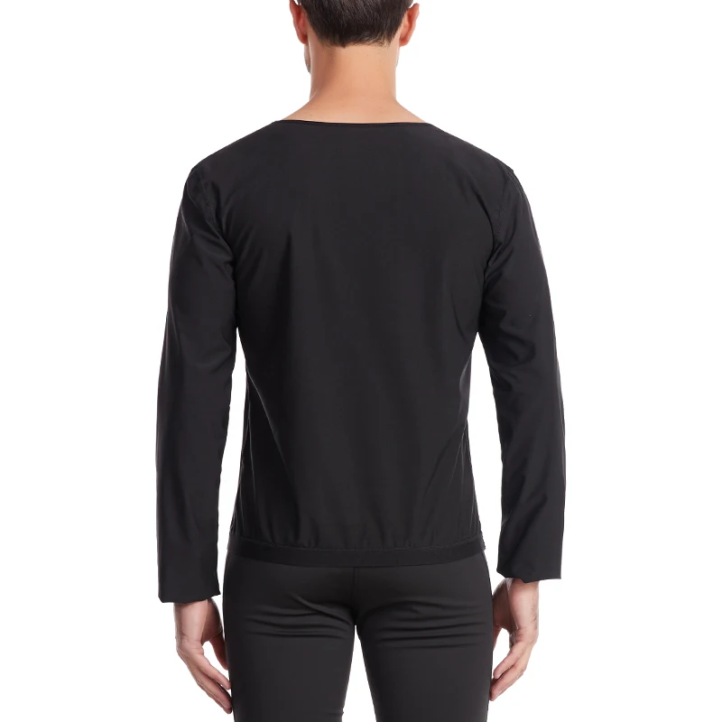 2022 Men Sauna Suits Body Shaper Thermo Sauna Pants Sweat Waist Trainer Legging Slimming Long-sleeve Shirt Workout Shapewear Set