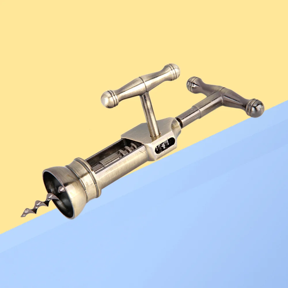 

Retro Red Bottle Opener Zinc Alloy Antique Bronze Corkscrew Cork Puller Remover Champagne Opener