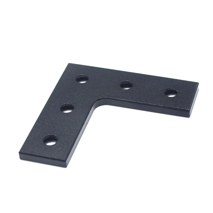 Черная/Серебристая анодированная 5 отверстий L Соединительная пластина для v