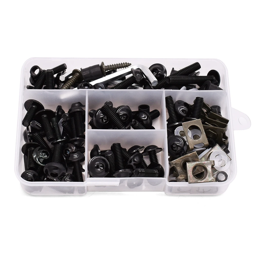 Universal Motorcycle Fairing Screw Spring Bolts Kit Body Fastener Clips For Suzuki GSXR600 GSXR750 GSXR1000 SV650 CBR600 Katana |
