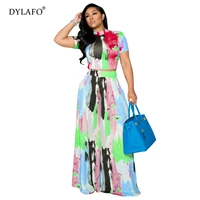 summer 2 pieces set for womens tie dye print sports and leisure wide leg pants suit tracksuits two piece set sweatsuit outfits