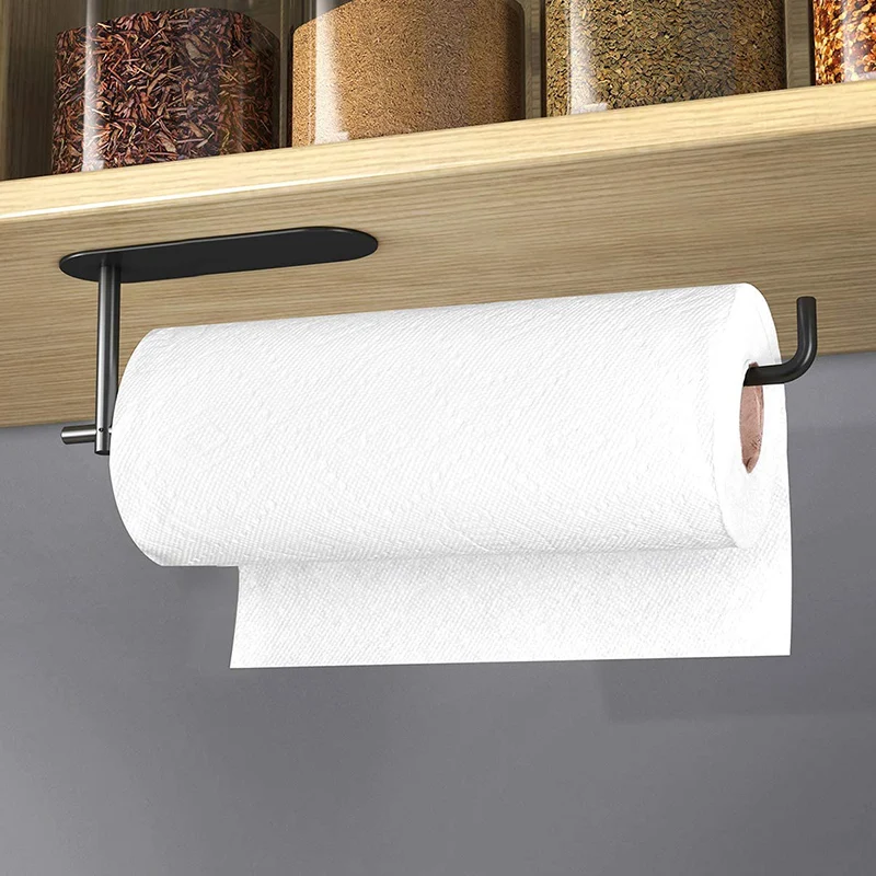 

Punch-Free Kitchen Paper Towel Holder Stainless Steel Kitchen Paper Rack Home supplies XKW