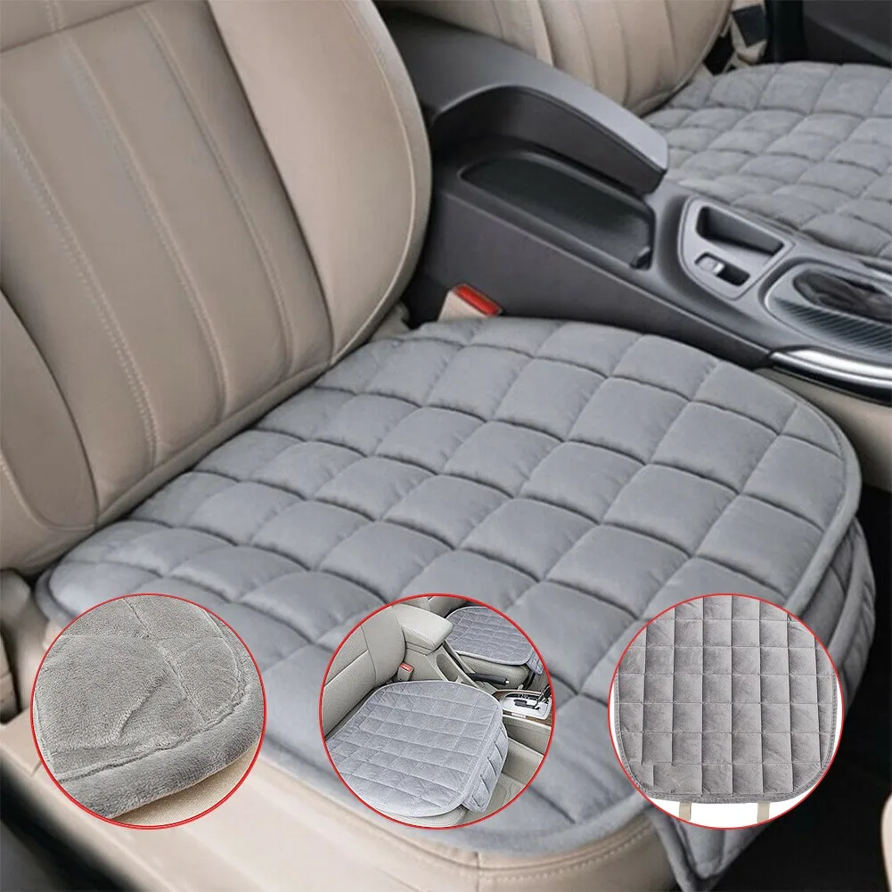 

Plush Front Seat Mat Protector Universal Breathable Car Chair Cushion Cover