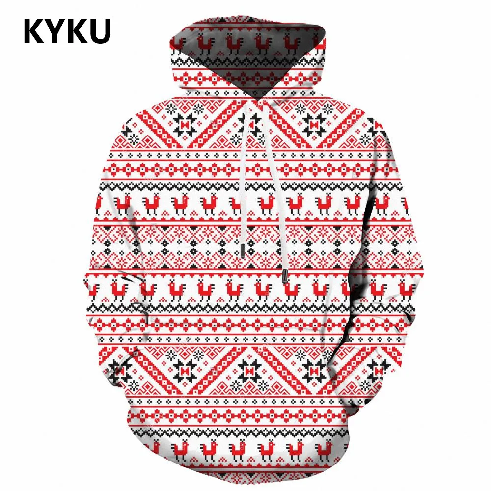 

3d Hoodies Christmas Hoodie Men New Year Sweatshirt Printed Snowflake Hooded Casual Animal Hoody Anime Long Sleeve Streetwear